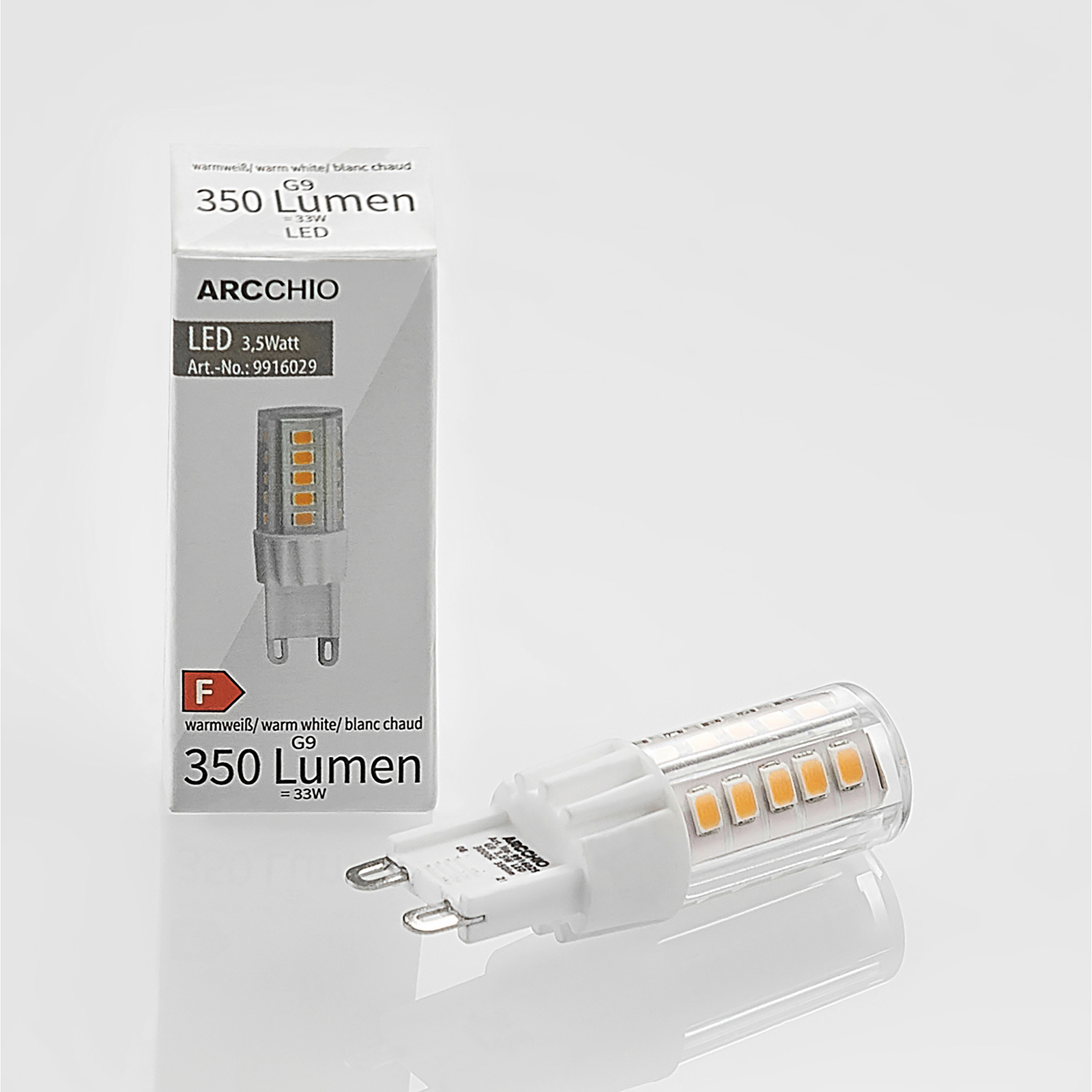 Arcchio LED-stiftlampa G9 3,5 W 830 i 2-pack