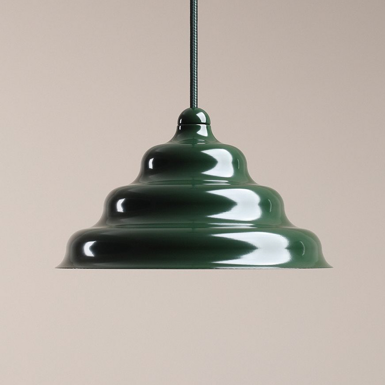 Suspension Fala, verte, Ø 23 cm, verre - ALDEX