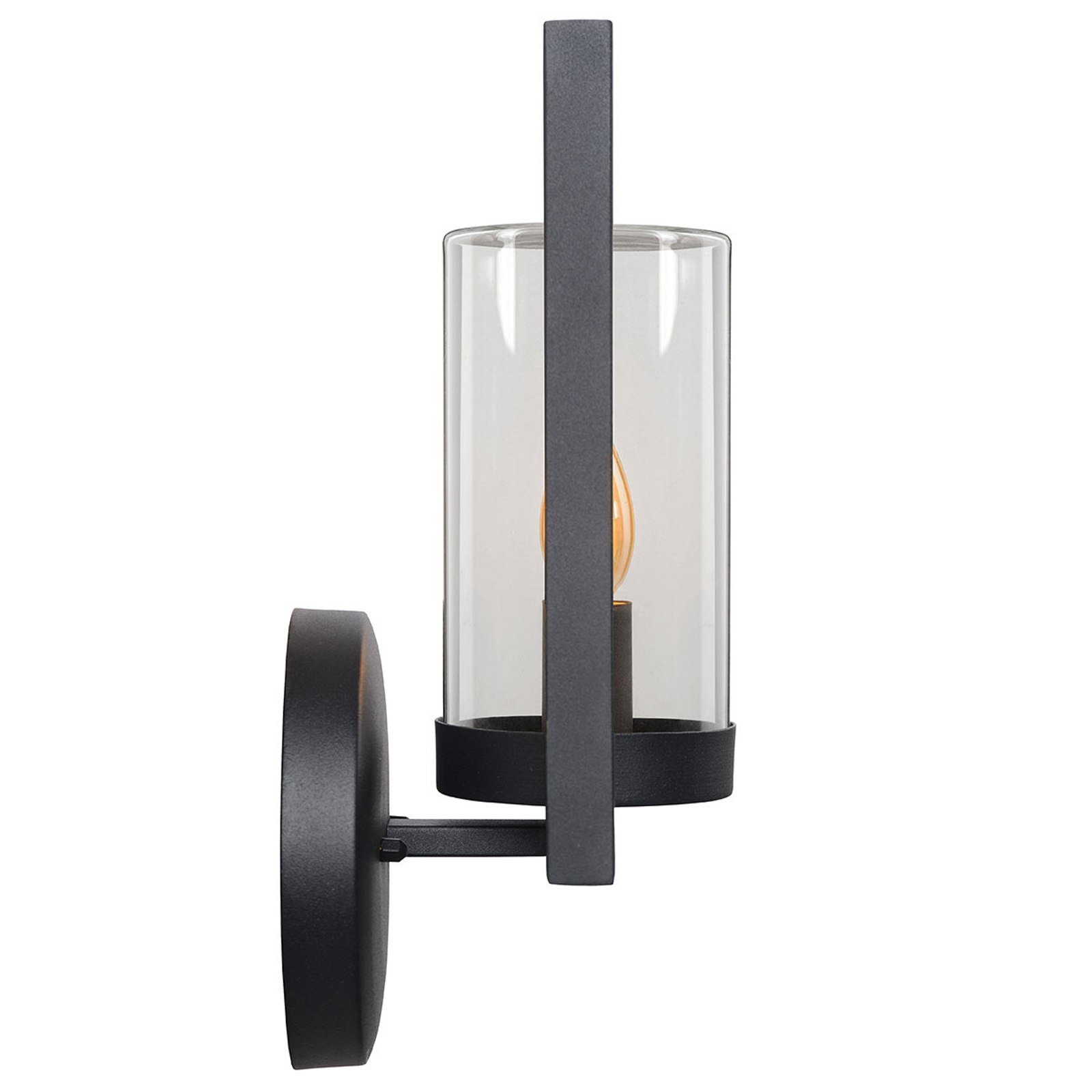 Nispen outdoor wall light with metal frame