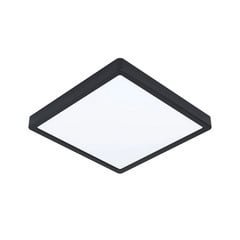 Lampa sufitowa Fueva 5 IP44 czarna 3 000 K 28x28cm