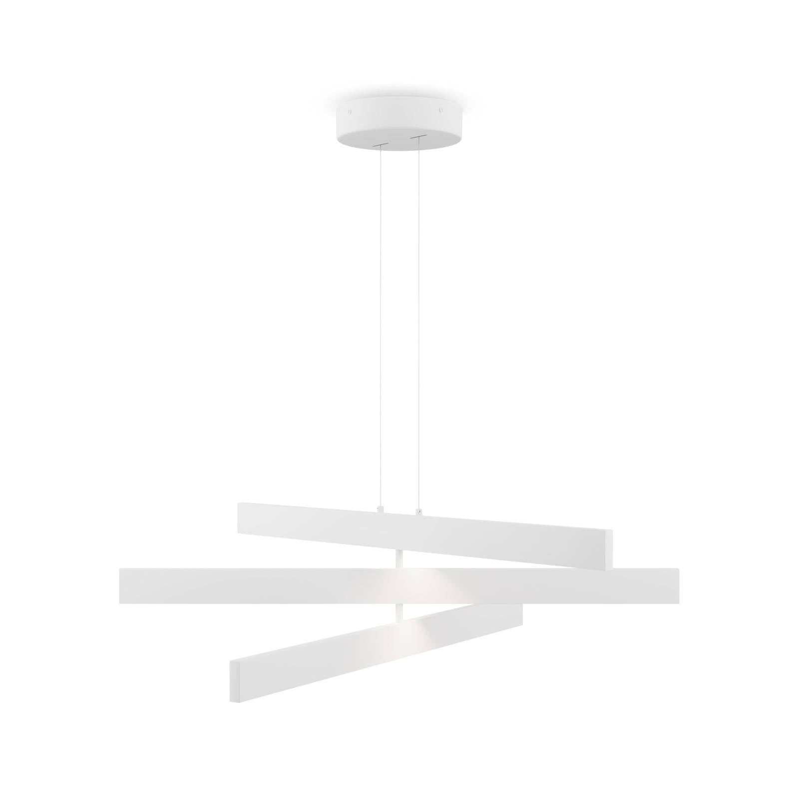 Origami Moderne 3-Licht-integrierte LED-Pendel-Deckenleuchte Weiß 4000K - Maytoni