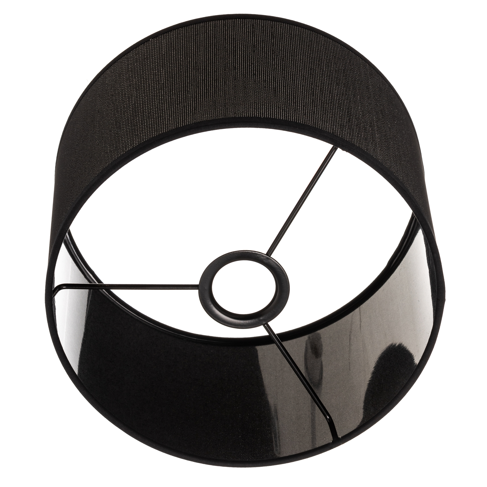 Lampenschirm Roller Ø 25 cm, schwarz/silber