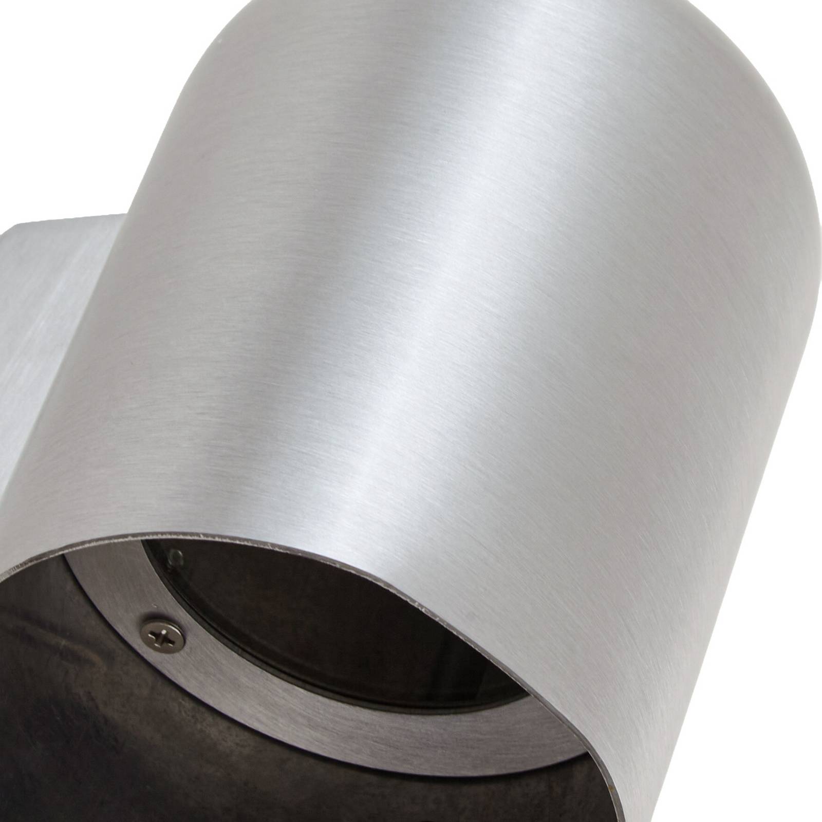 Lindby Kinkiet zewnętrzny Lupil, aluminium, metal, GU10, IP44