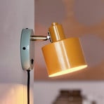 Dyberg Larsen Vägglampa Ocean, curry/turkos, utskjutande del 21 cm