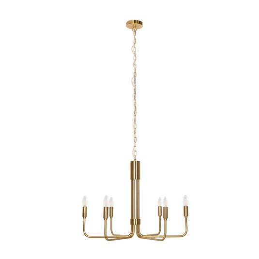 Elanova 6 Żyrandol Brass - Lindby