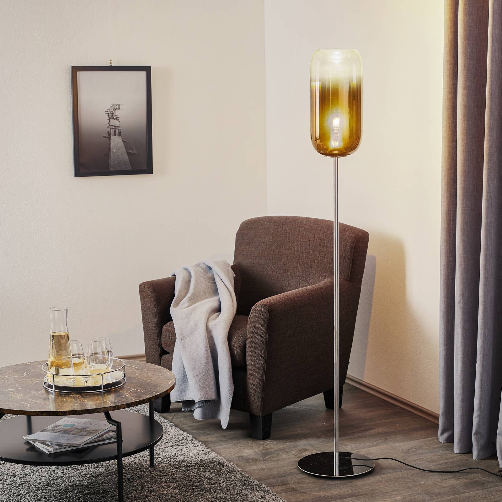 Artemide Gople lampadaire bronze/argenté