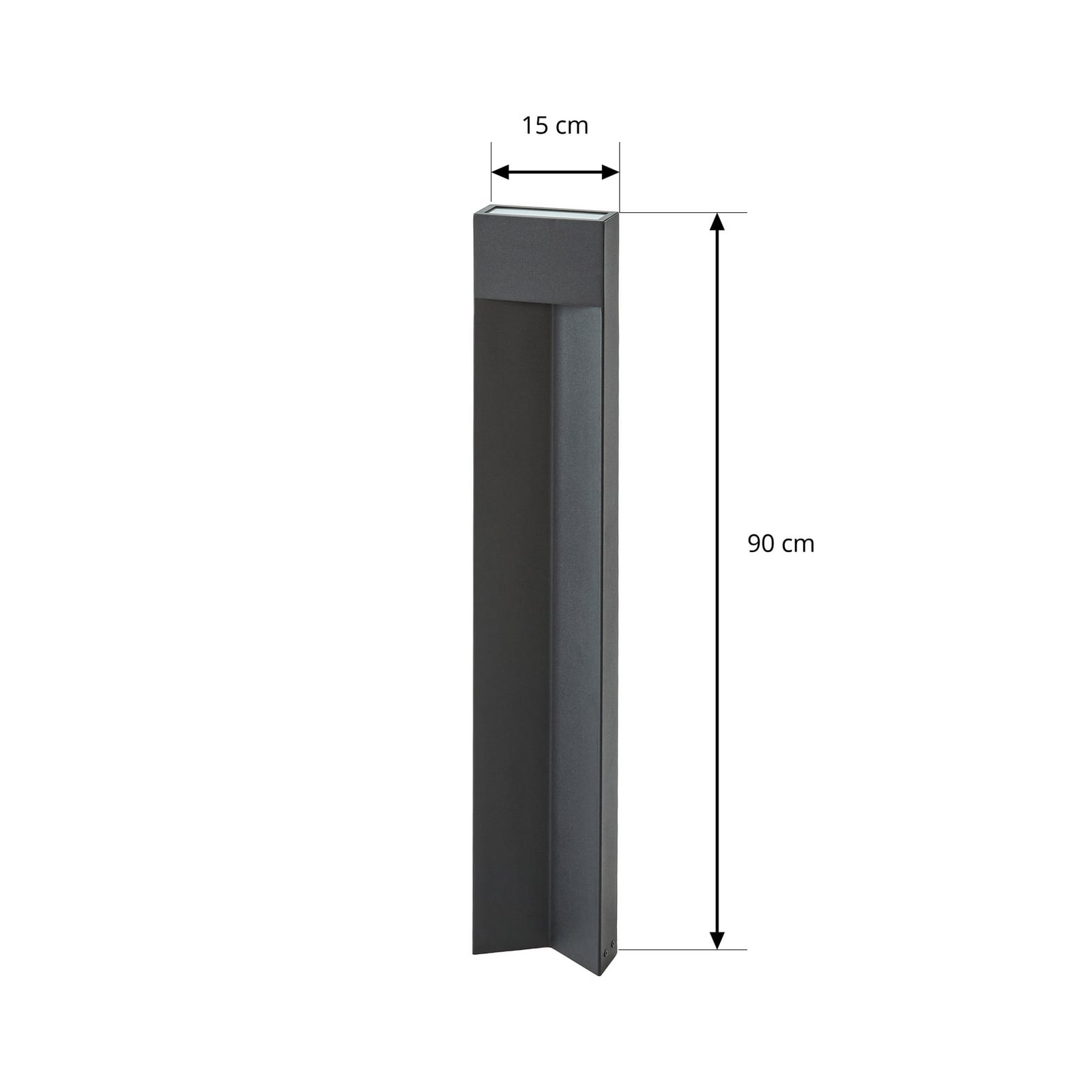 Lucande Kaholo LED ösvény világítás, matt fekete, 90 cm, IP44 Lucande Kaholo LED ösvény világítás, matt fekete, 90 cm, IP44