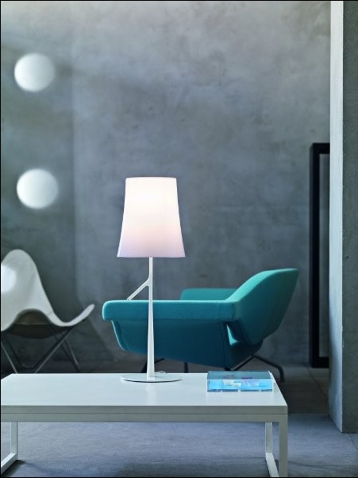 Birdie Small Lampă de Masă White cu Dimmer - Foscarini