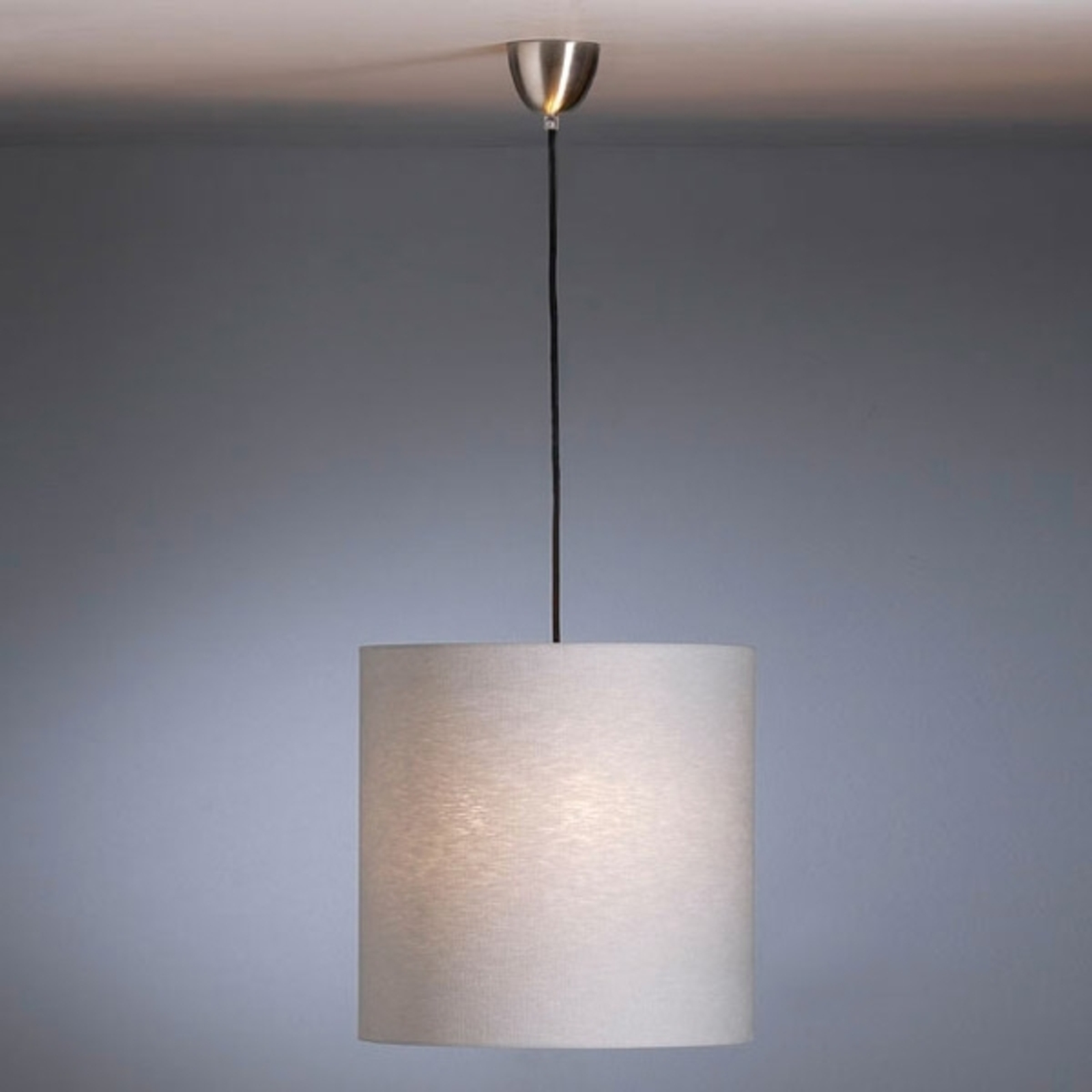 Pendant light by Schnepel, natural, linen