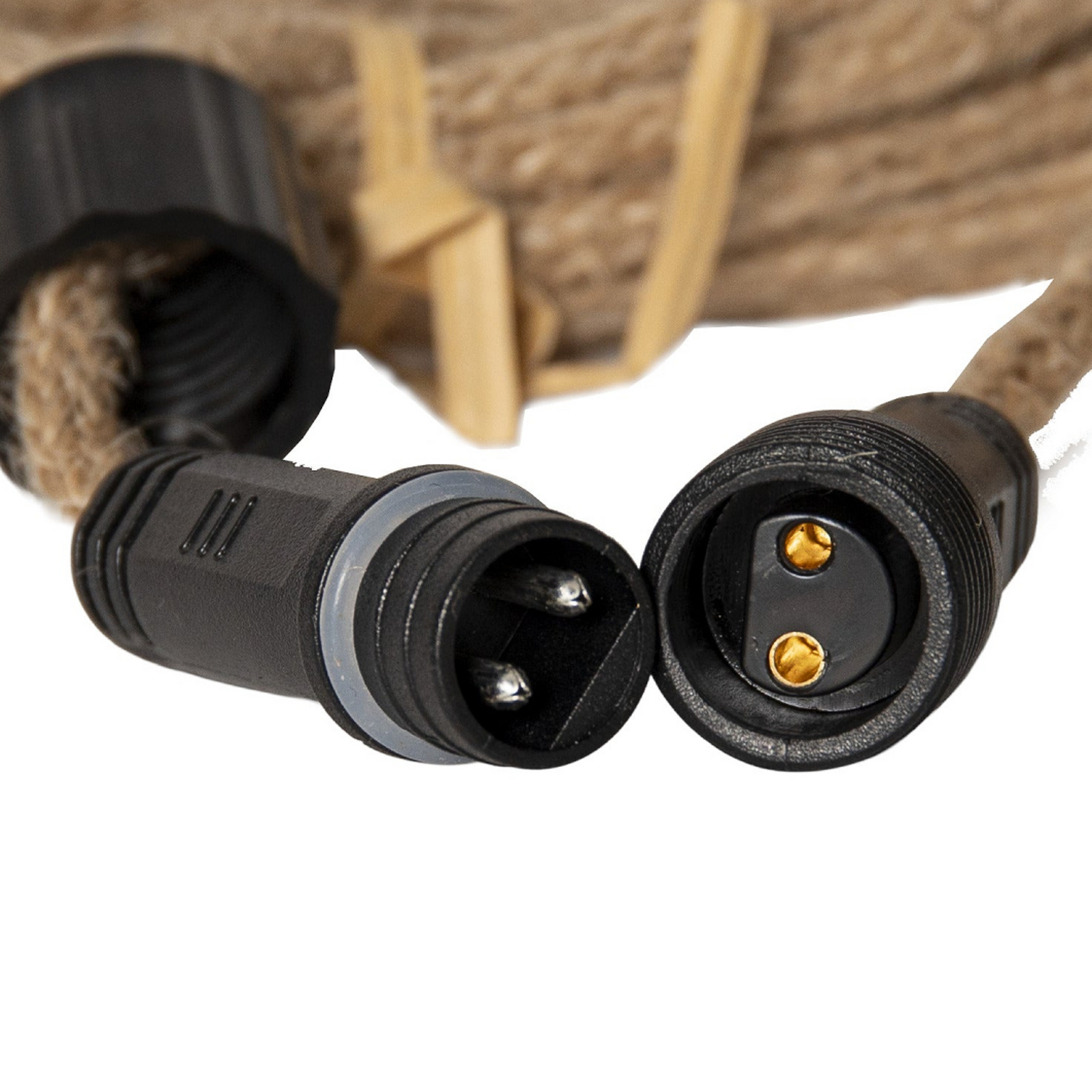 Jutta Outdoor -LED-valoketju, 10-lamppuinen, 5 m, juutti, IP44 Jutta Outdoor -LED-valoketju, 10-lamppuinen, 5 m, juutti, IP44