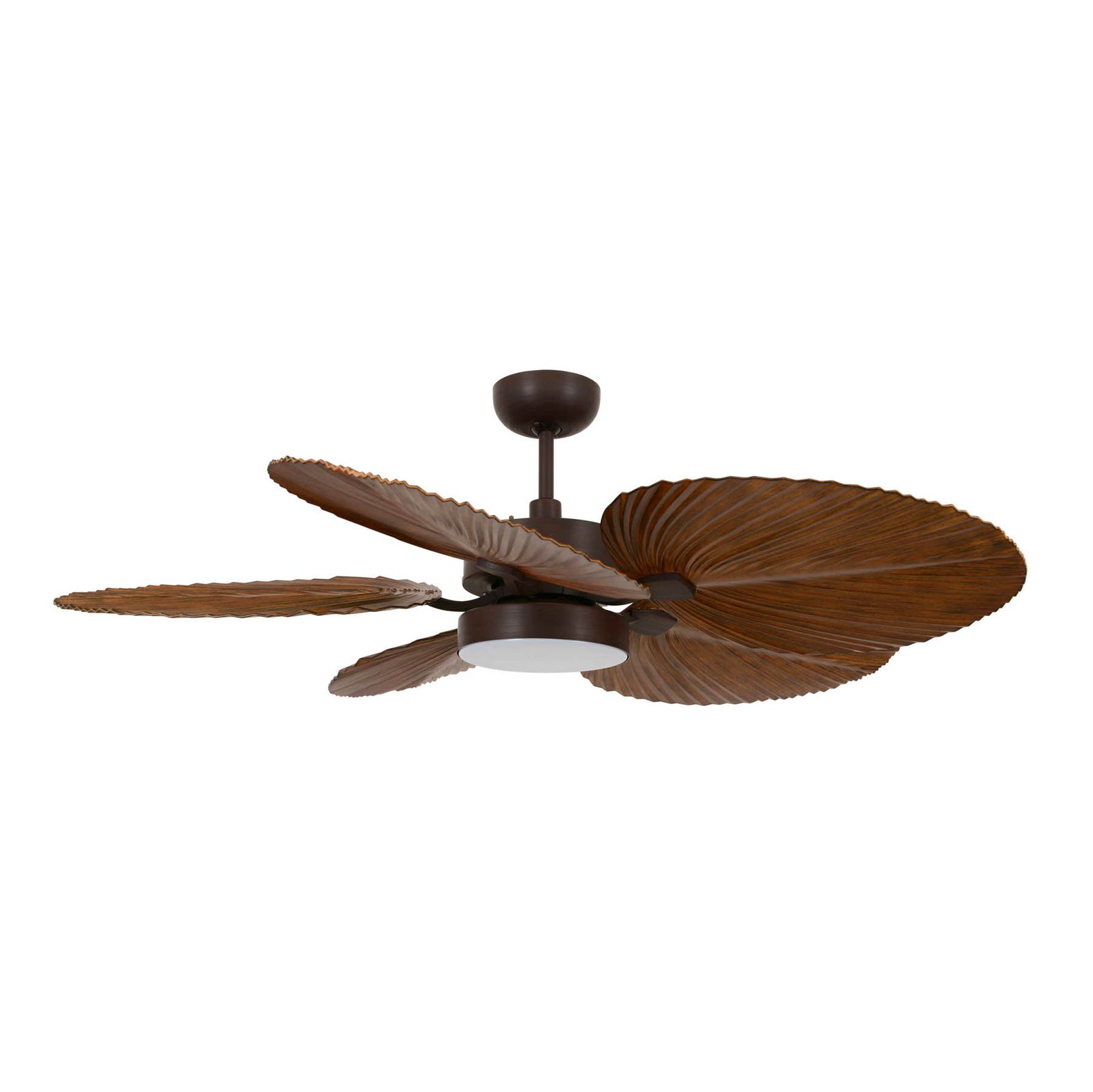 Bali ceiling fan with LED light, bronze