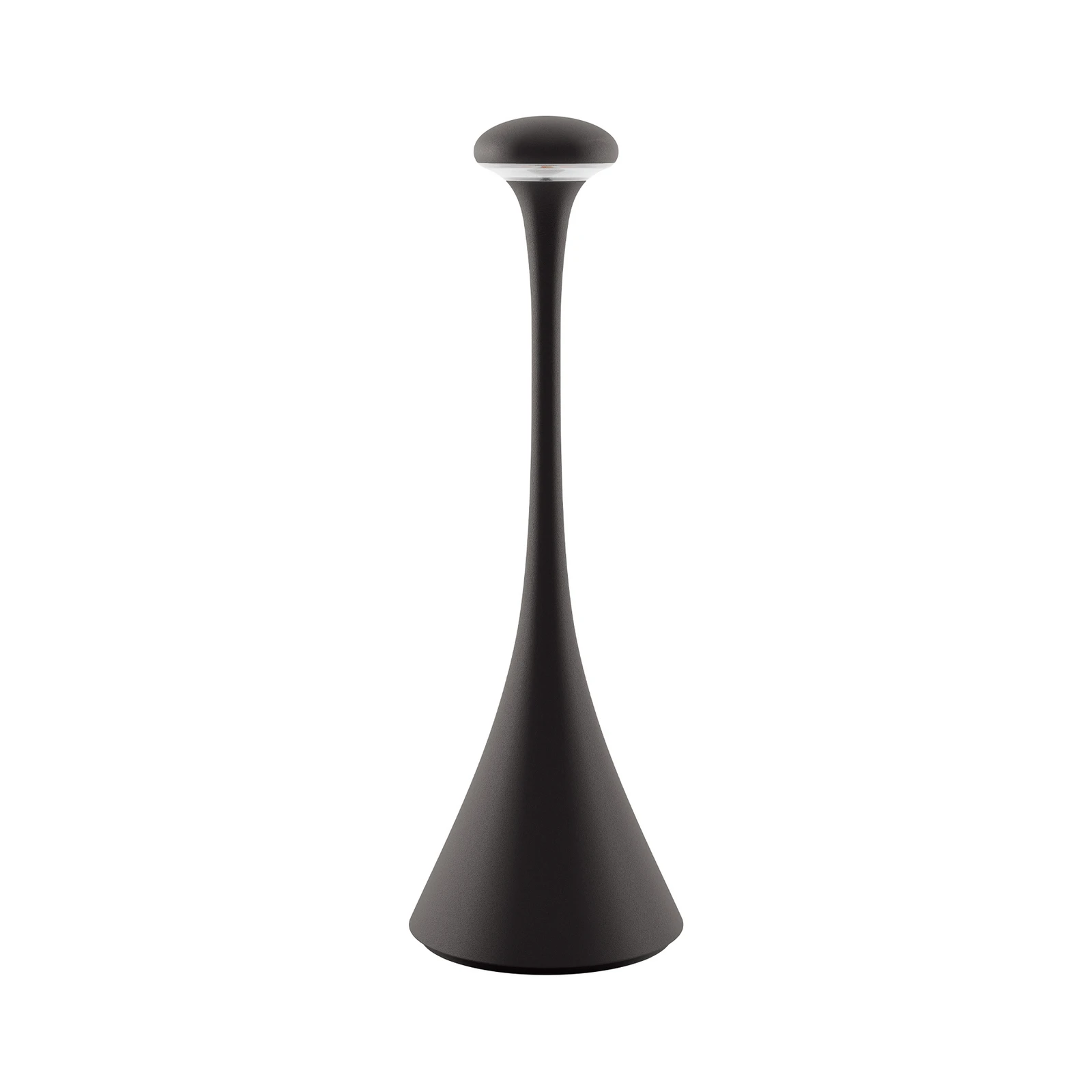 Candeeiro de mesa recarregável Nudrop LED, IP54, preto meia-noite