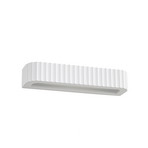 Ravelle-seinävalaisin, leveys 36 cm, 2 x E14, valkoinen, kipsi – Lindby