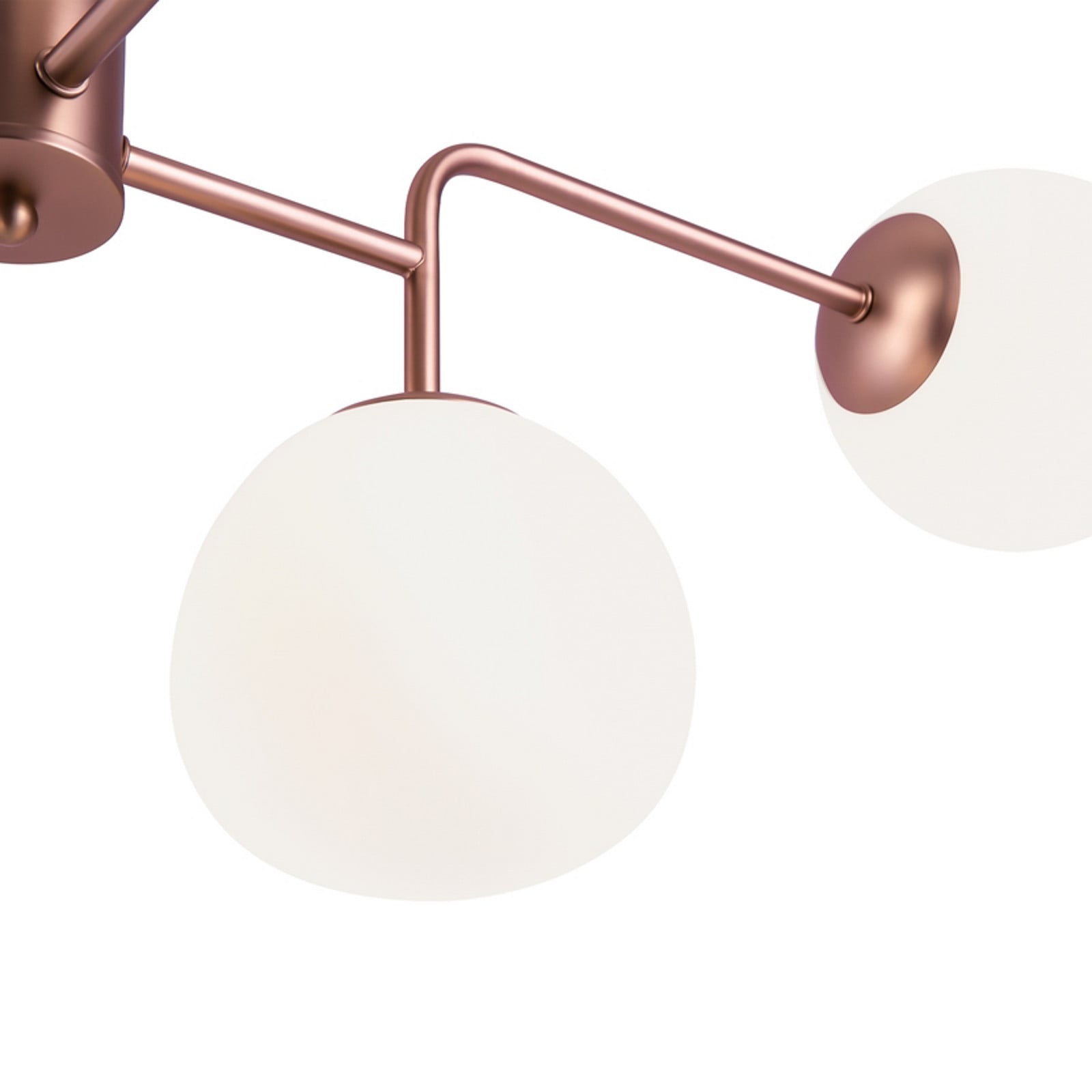 Maytoni candelabru Erich alamă rosé sticlă/metal 8 becuri. - Camera de zi / sufragerie - modern - alamă rosé alb