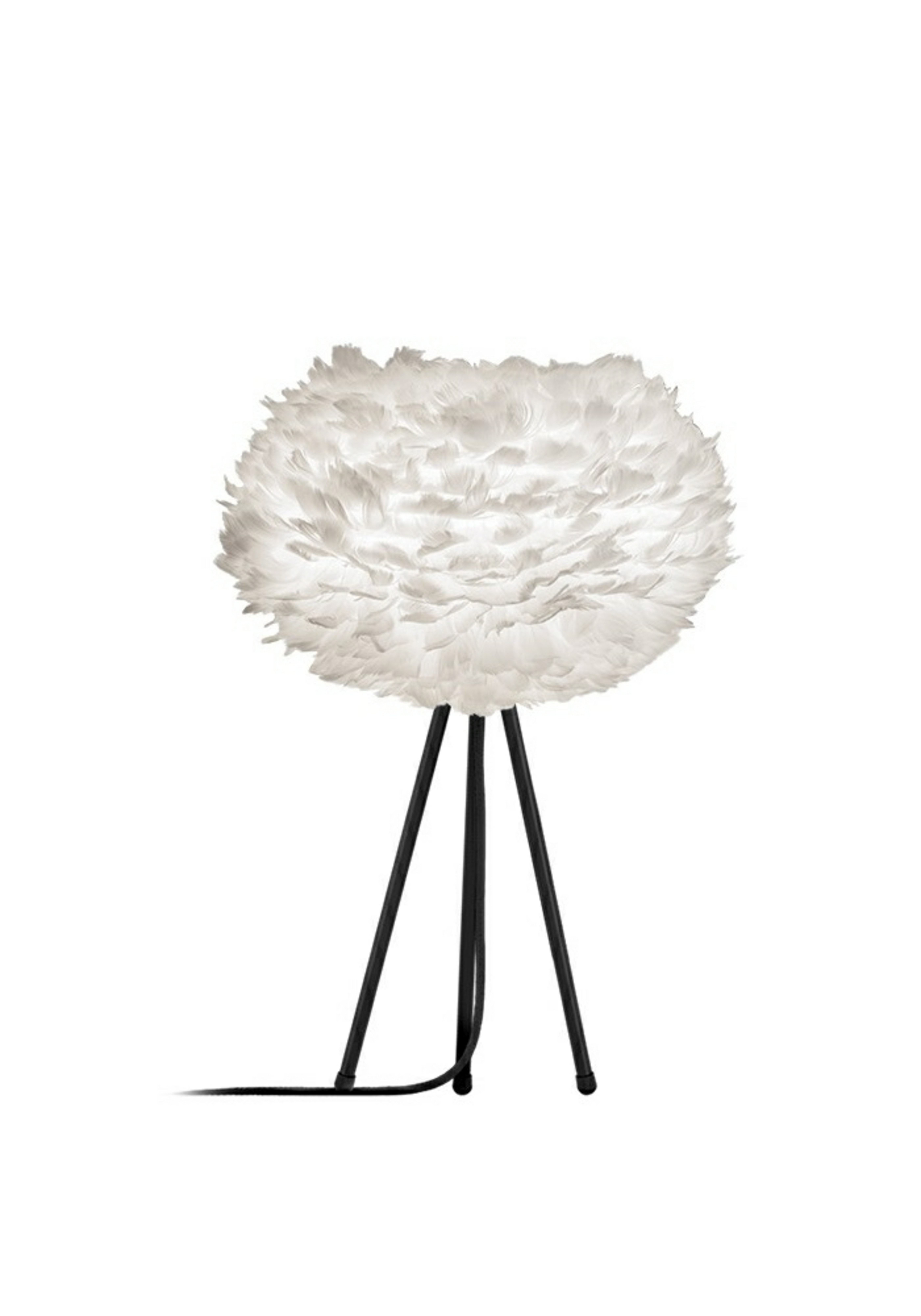 Eos Tischleuchte Medium Weiß/Schwarz - UMAGE