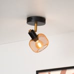 Spot pour plafond Maren, à 1 lampe, doré mat