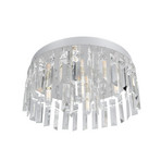 Taklampe Tommaso, hvit, Ø 35 cm, plast, IP44