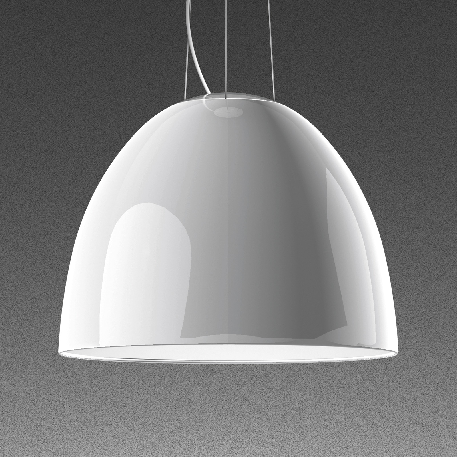 Artemide Nur Gloss hanging lamp for app, white