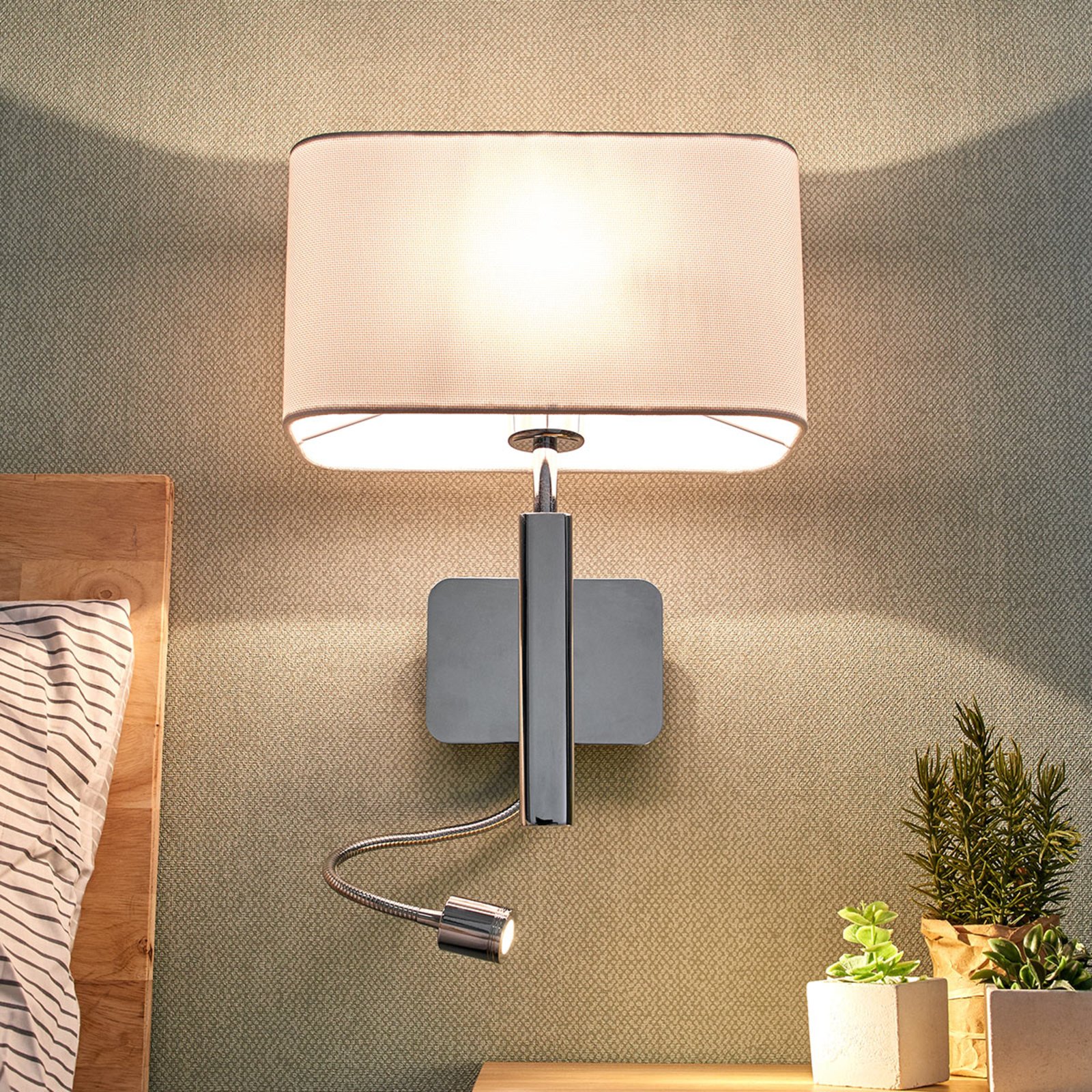 Jettka Applique Murale White/Chrome - Lucande