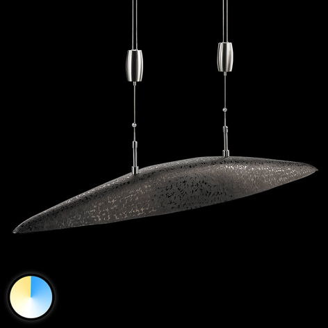 LED-Hängeleuchte Shine gebogen mit Dimmer