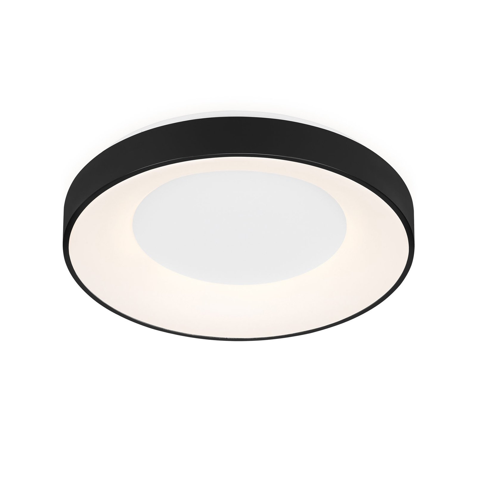 LED plafondlamp Rondo CCT afstandsbediening, zwart