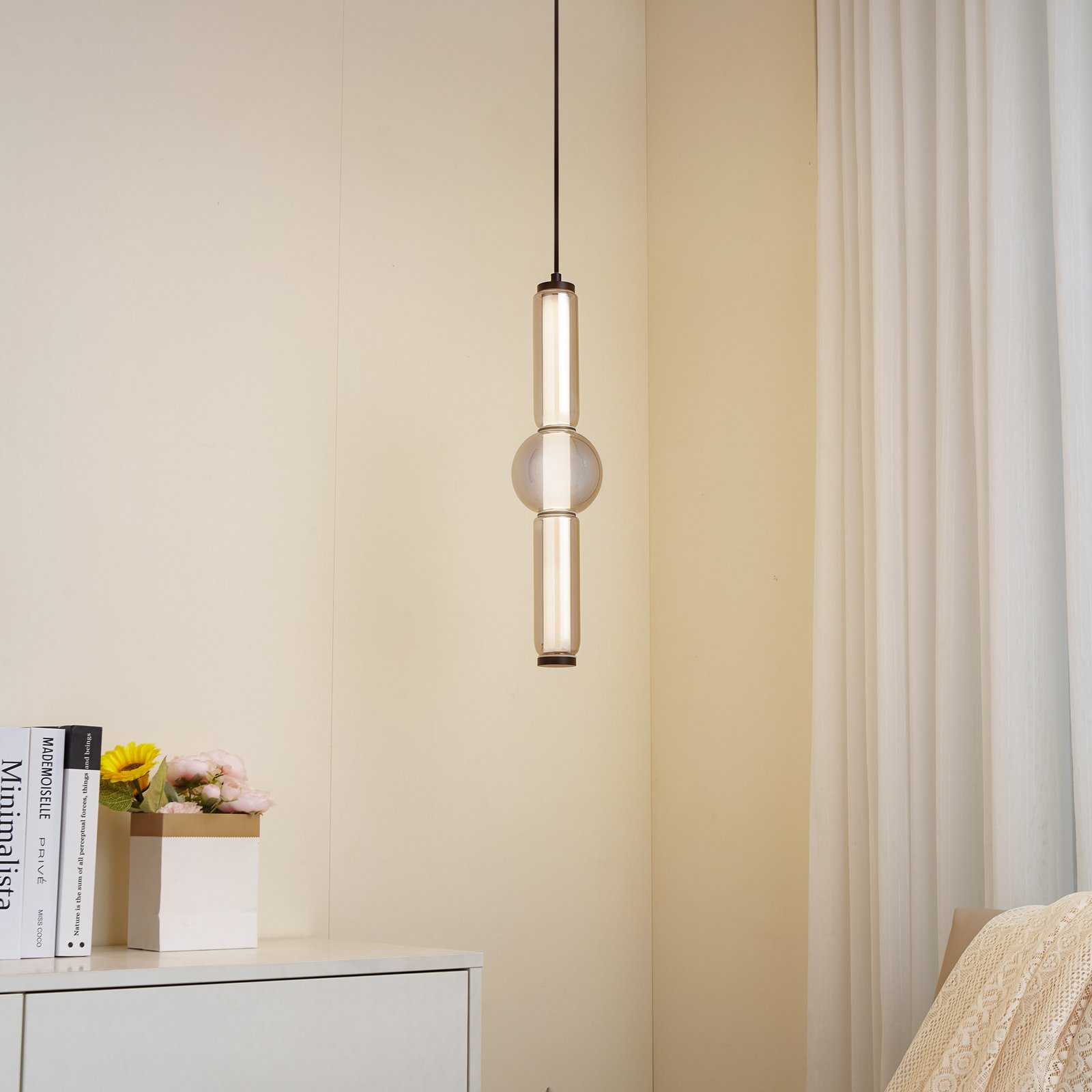 Savete LED Závěsné Svítidlo Kouřová Grey - Lucande