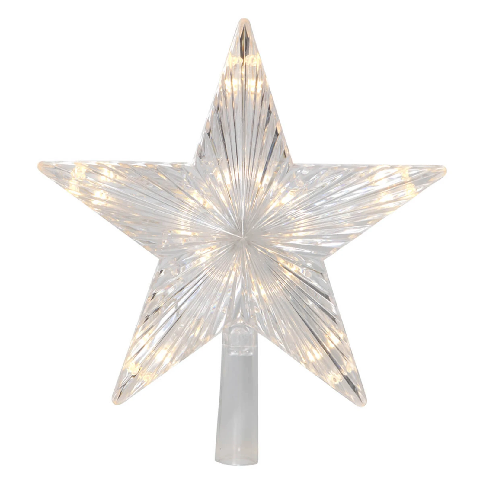 Étoile en plastique pointe de sapin LED Topsy