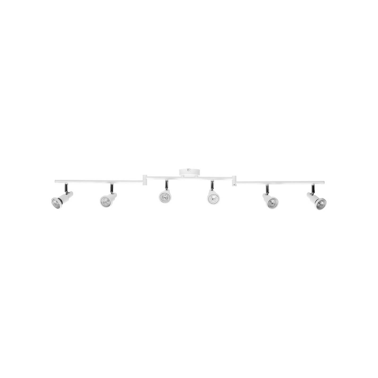 OSRAM Deckenstrahler, weiß, 6-flg., Metall, GU10-LED 927 dim