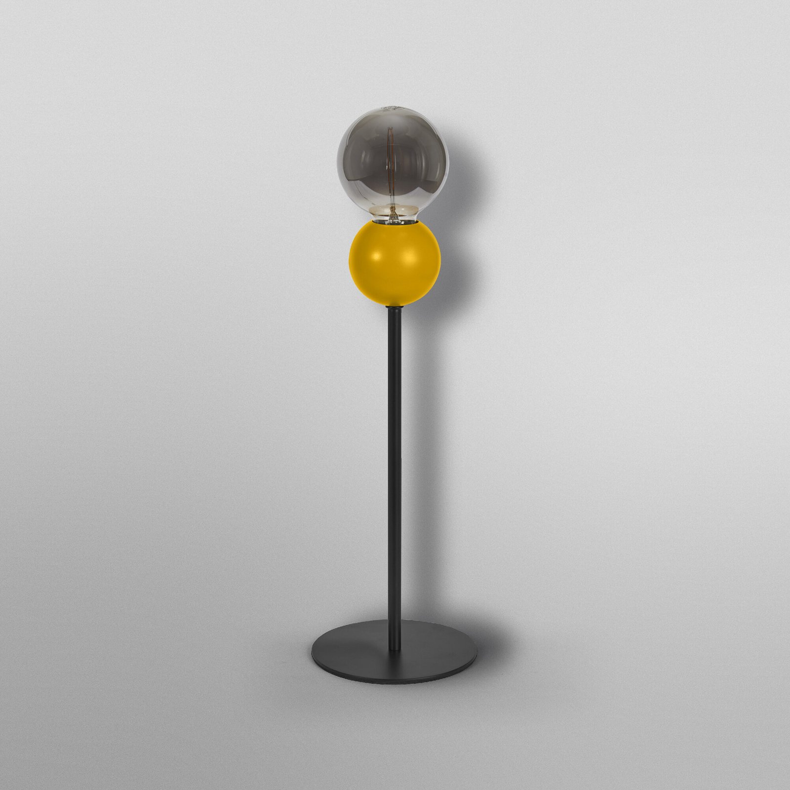 OSRAM bordlampe Decor Bubble, gul, 1 lyskilde, stål, E27