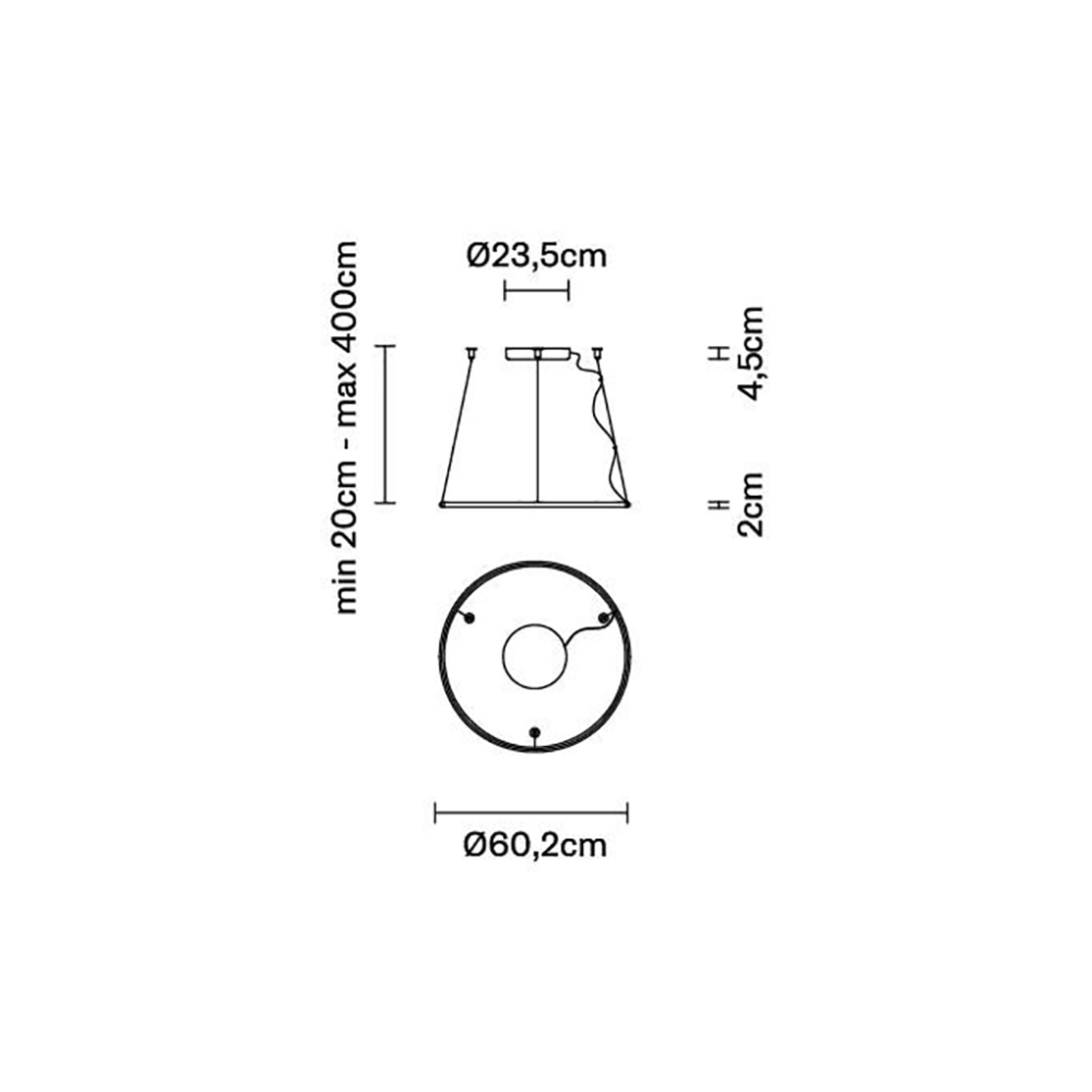 Olympic Lustră Pendul Ø626 Bronze - Fabbian