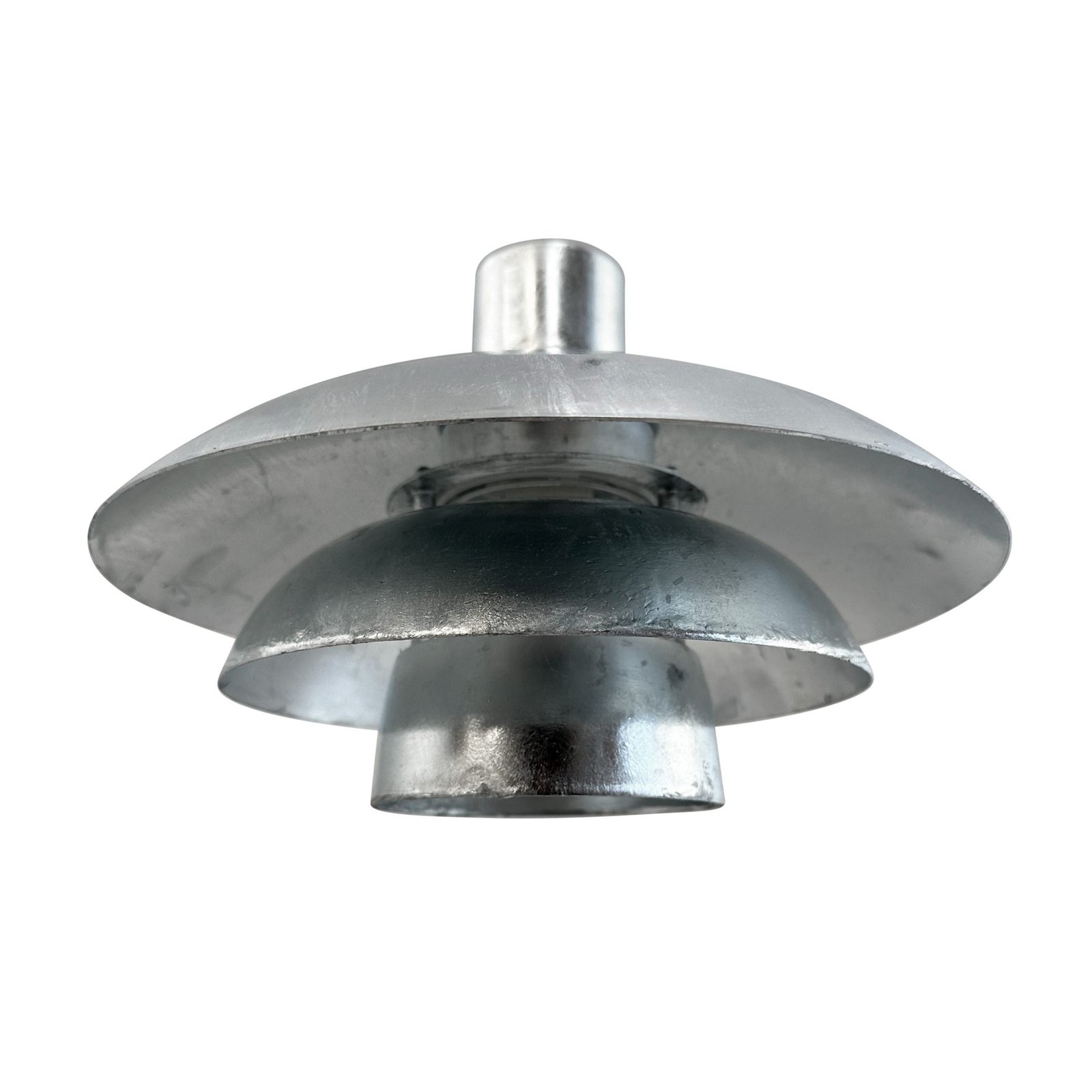 Dyberg Larsen outdoor wall lamp Morph, galvanised, metal