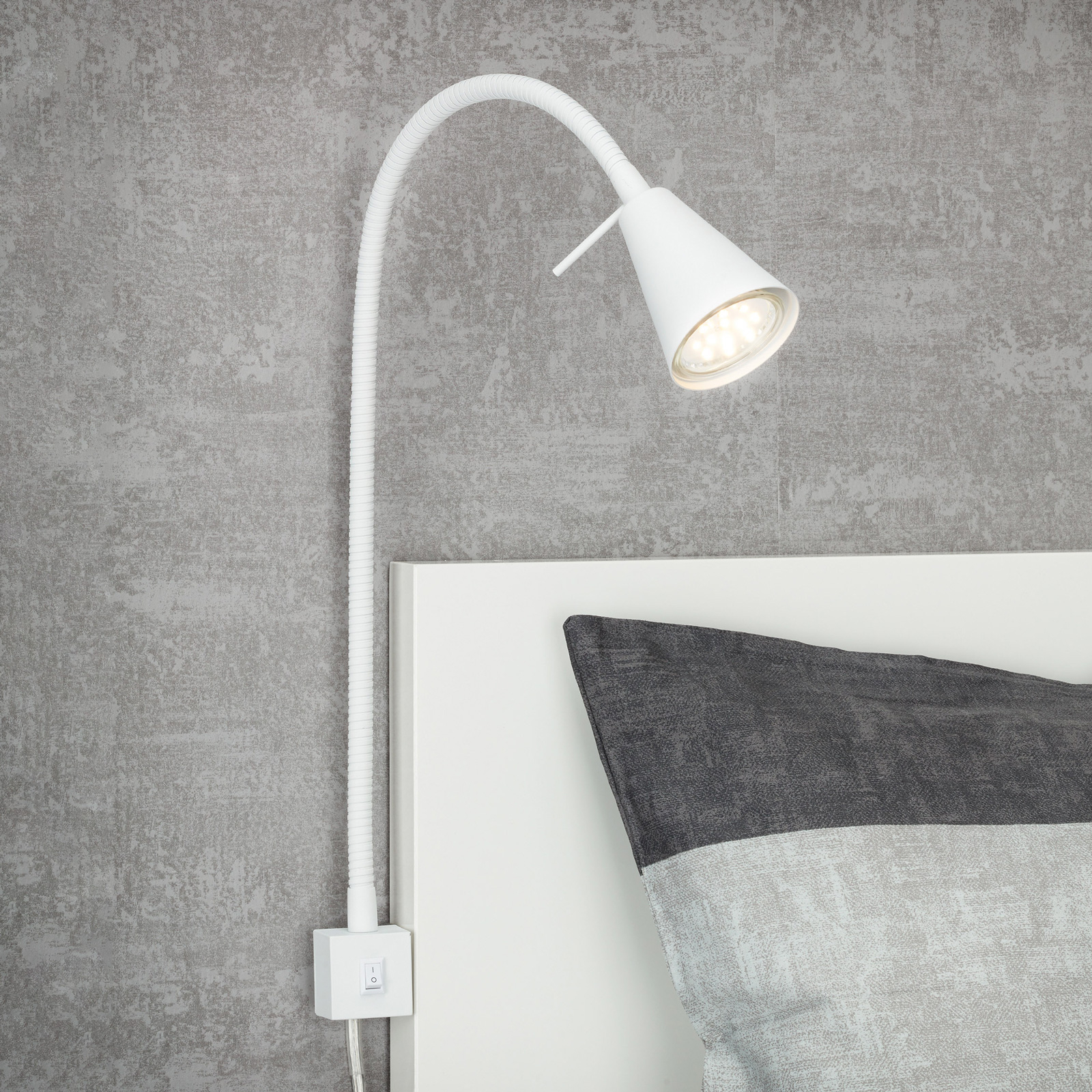 Tuso LED-vegglampe, sengemontering