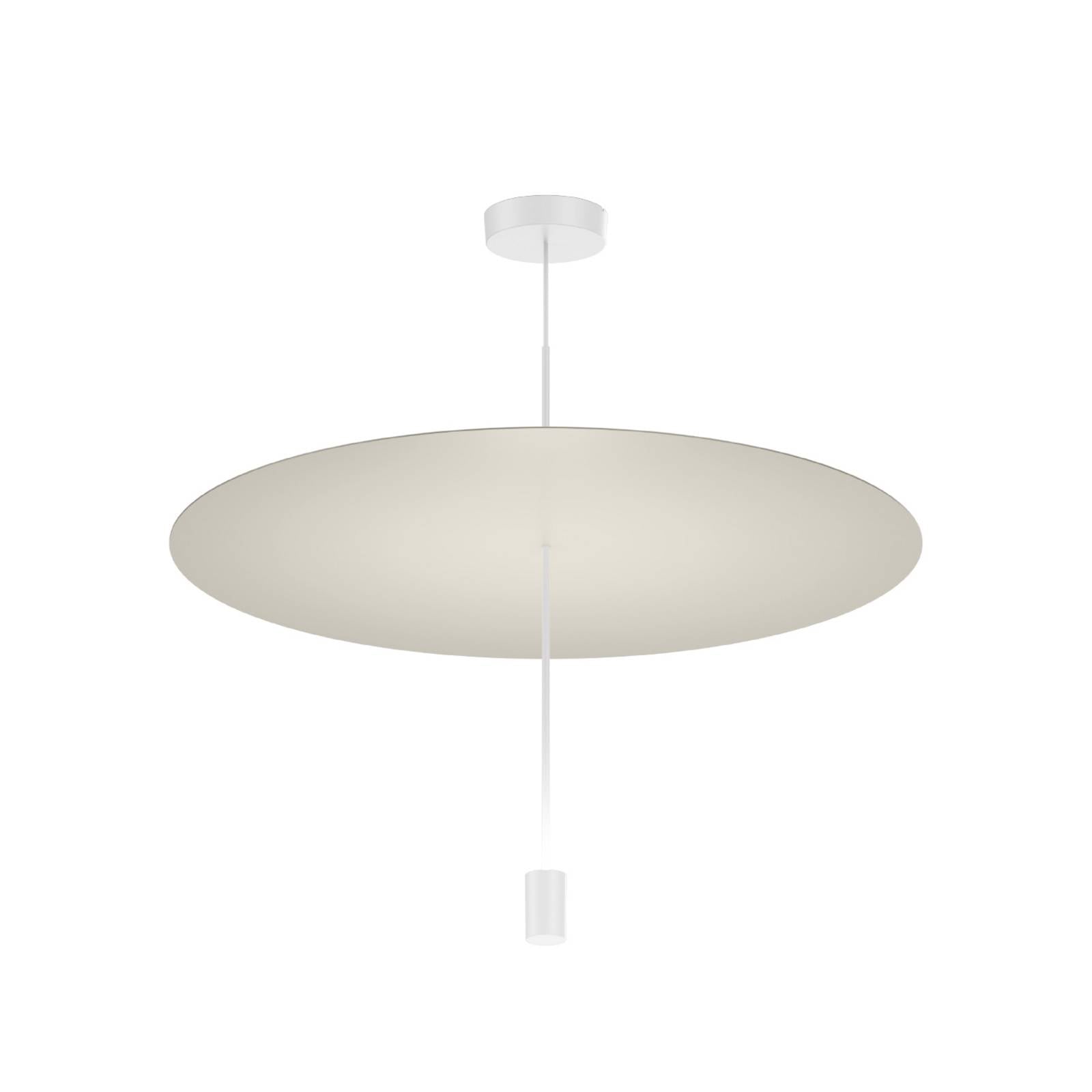 Levně Wever & Ducré Lighting WEVER & DUCRÉ LED závěsné světlo Shedda, Ø 70 cm, hedvábně šedé, 2700 K