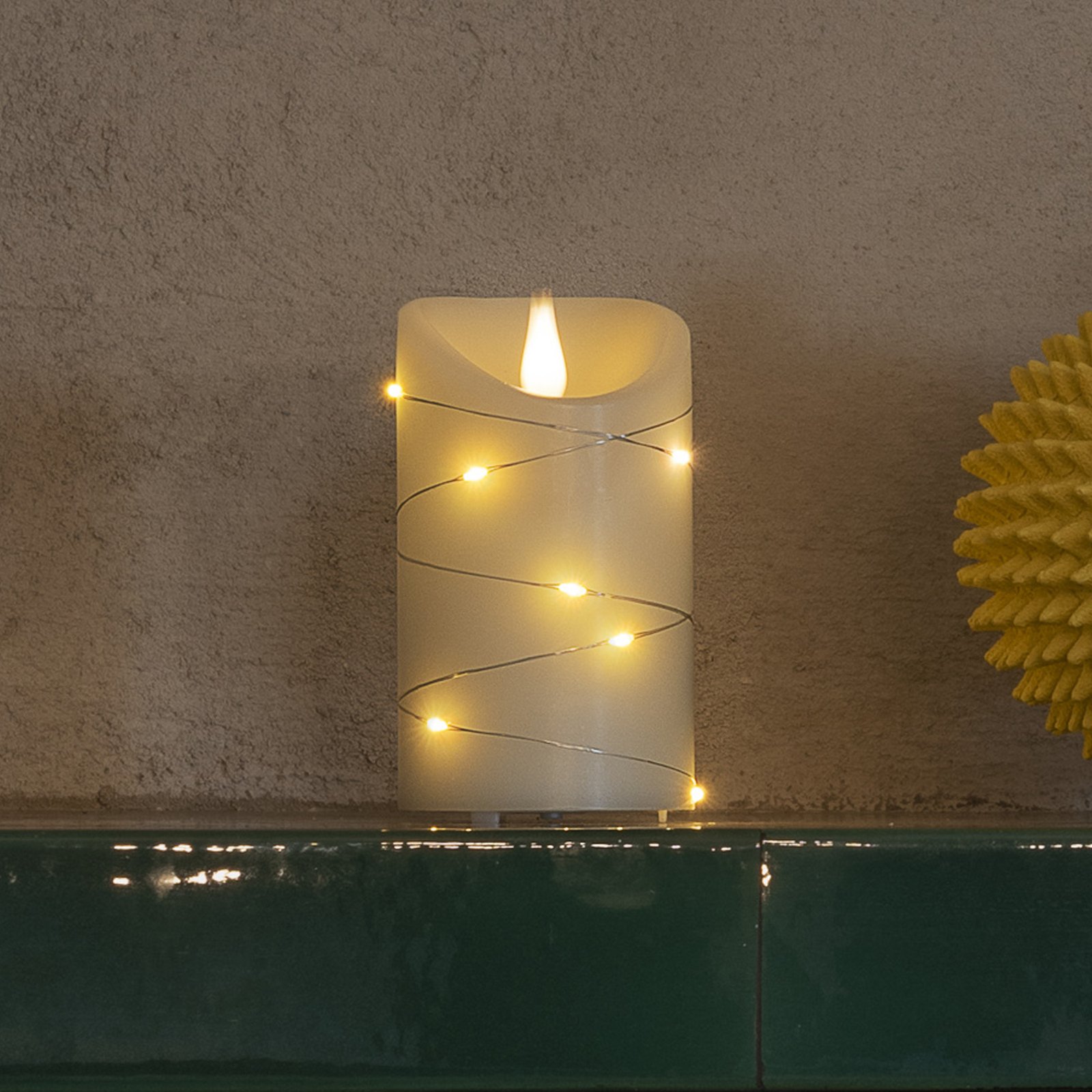 LED candle white luminous colour warm white 17.8cm