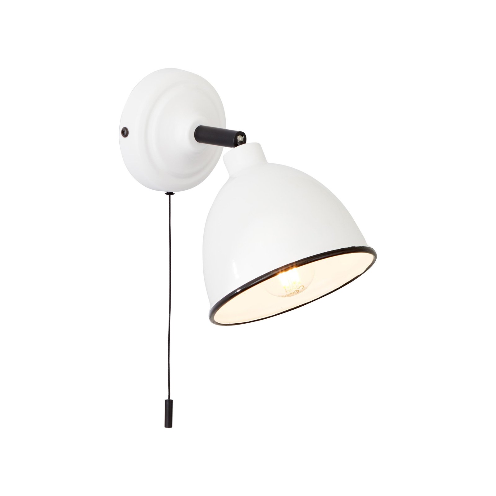 Telio zidna svjetiljka, bijela, širina 12,5 cm, metal