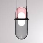 Pille LED pendant light, magenta/grey