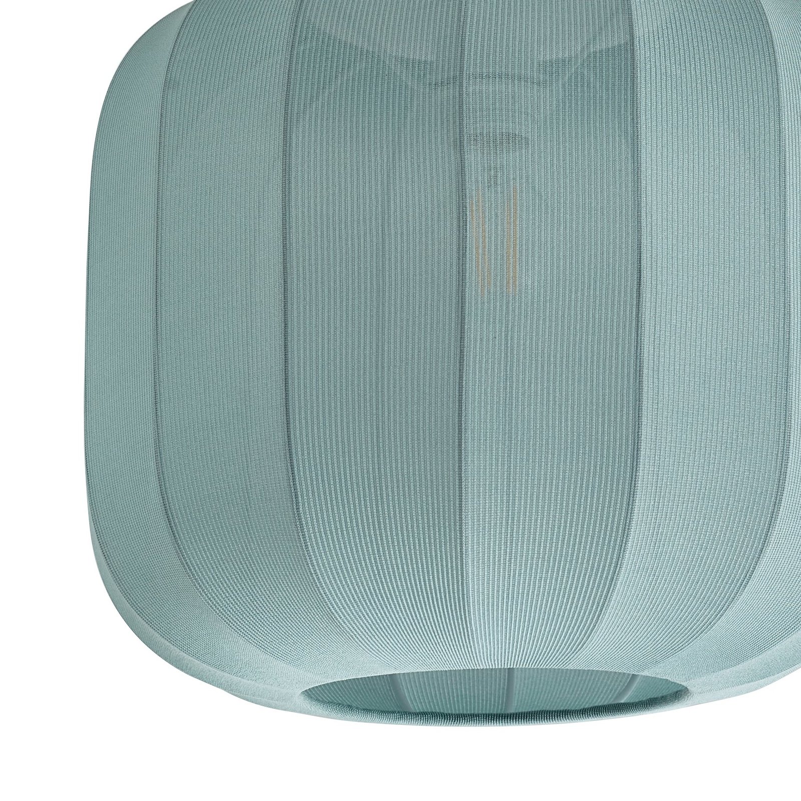 Lindby Helin plafondlamp, blauw, stof, Ø 35 cm