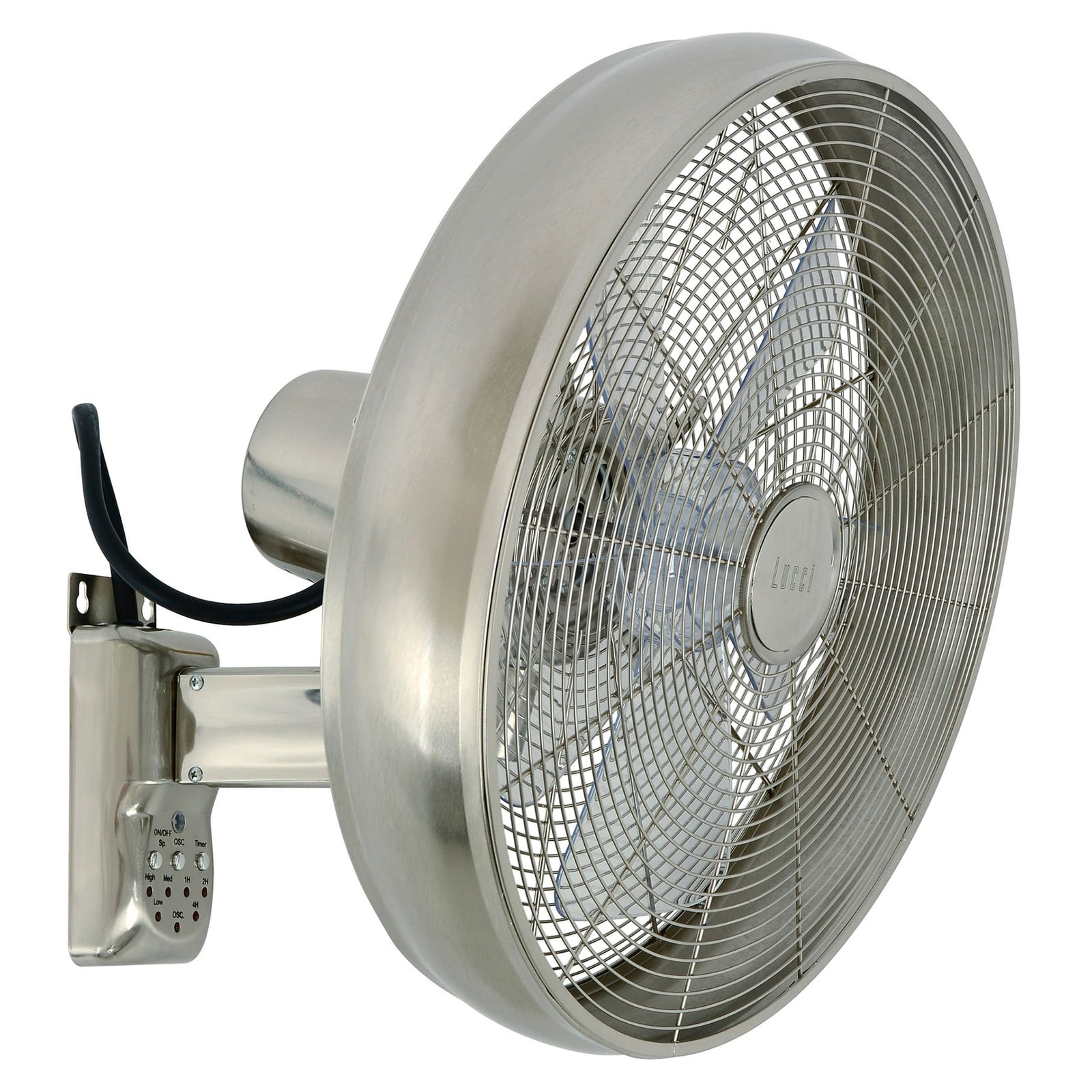 Ventilateur mural Breeze, couleur chrome/transparent, Ø 41 cm - Beacon Ventilateur mural Breeze, couleur chrome/transparent, Ø 41 cm - Beacon