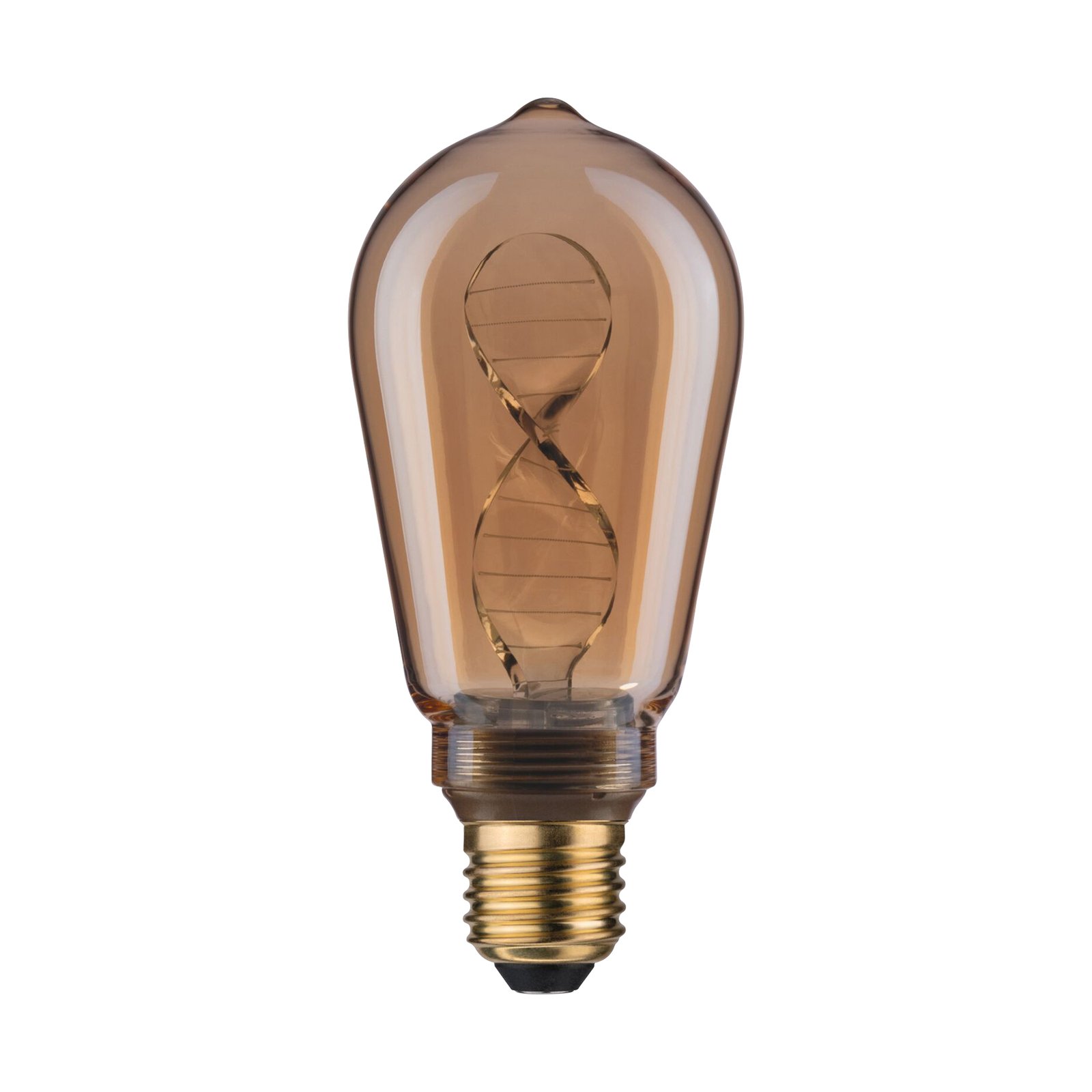 Paulmann LED bulb E27 3.5W Helix 1,800K ST64 gold