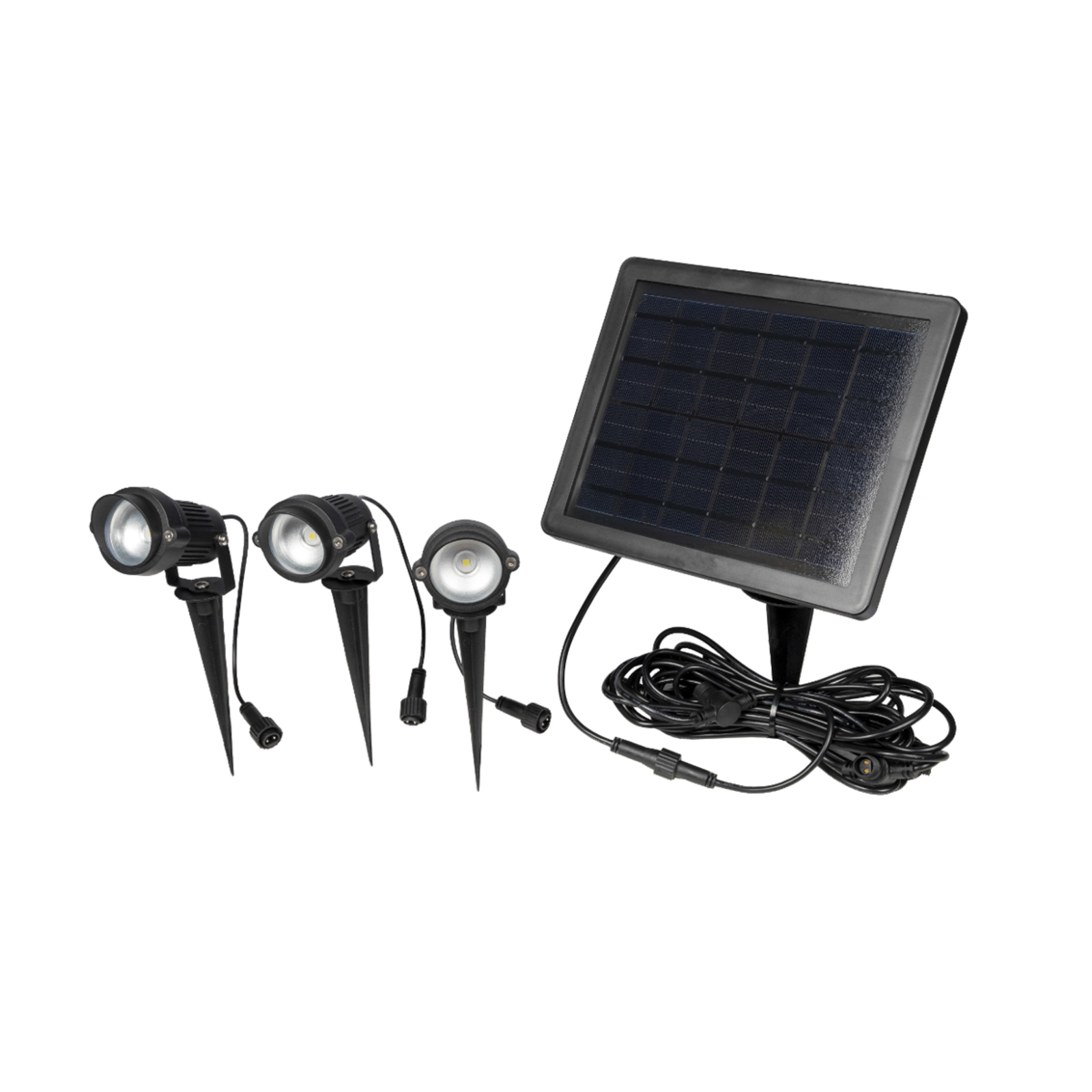 Lindby Malida LED solar-grondspies lamp, 3er-set