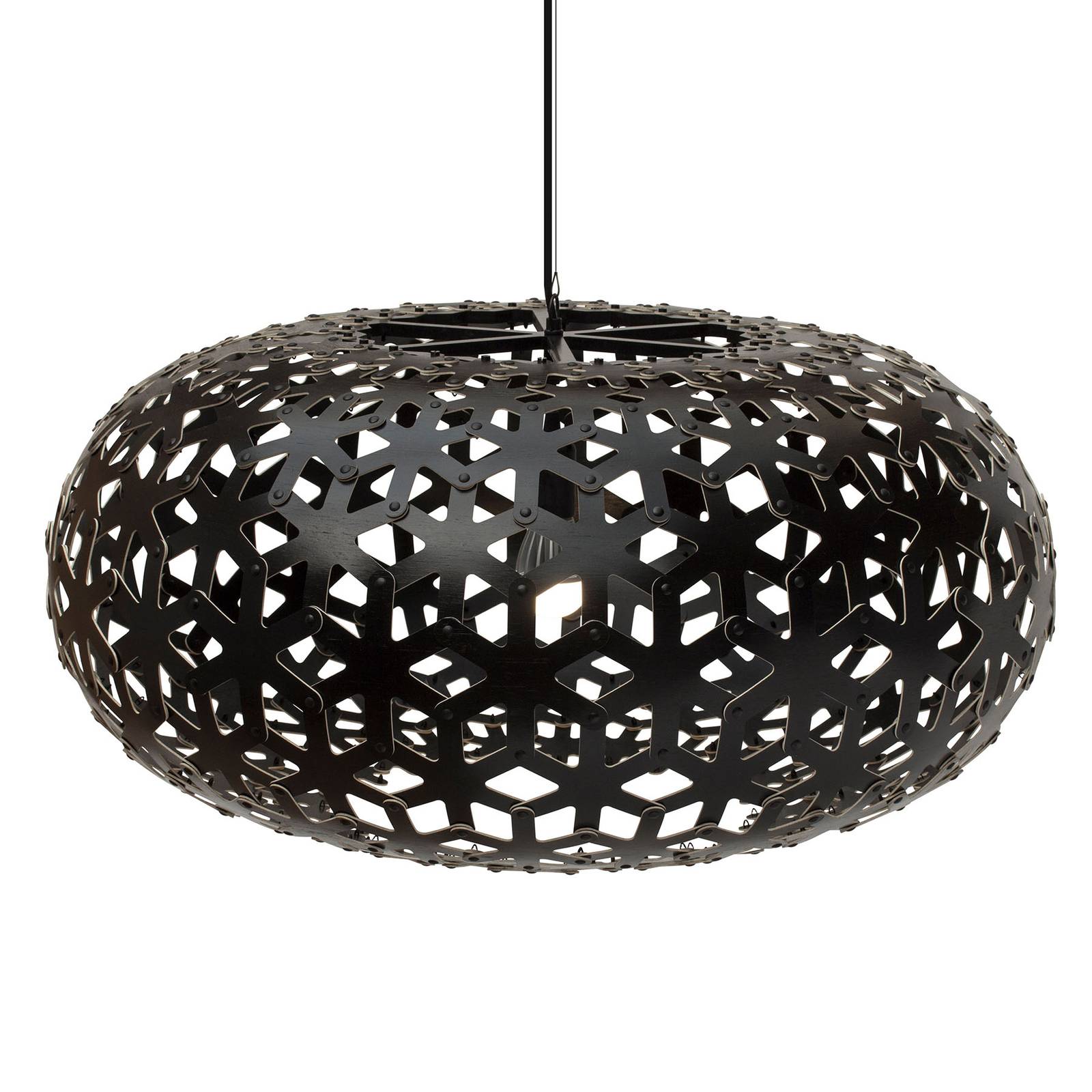 david trubridge Snowflake -riippuvalo Ø80cm musta - design riippuvalaisin - lamppu Olohuoneen/ruokailutila