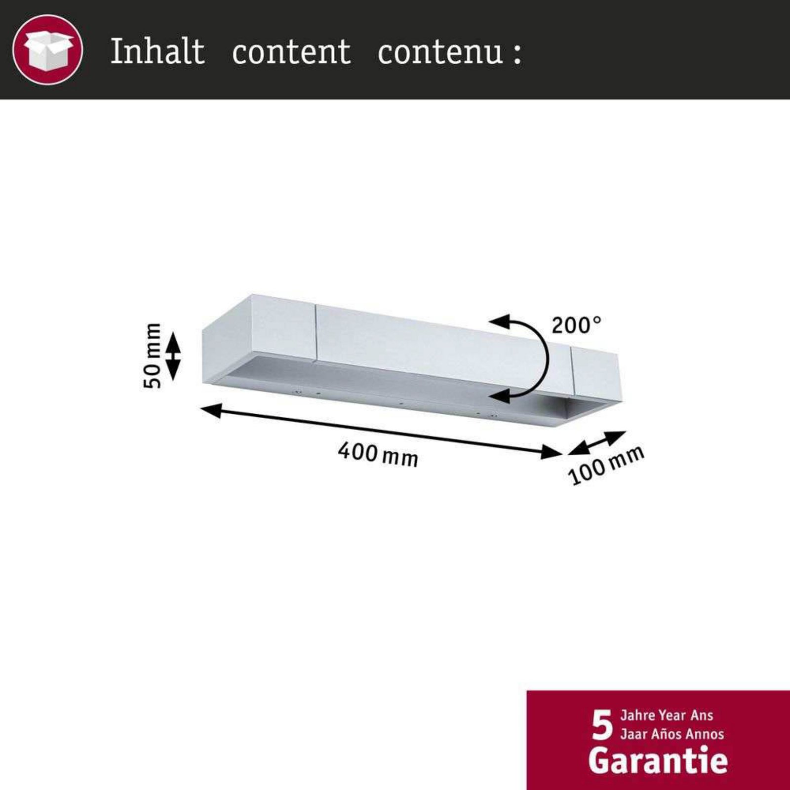 Lucille LED Aplică de Perete 11W IP44 Dim. Mat Aluminiu - Paulmann