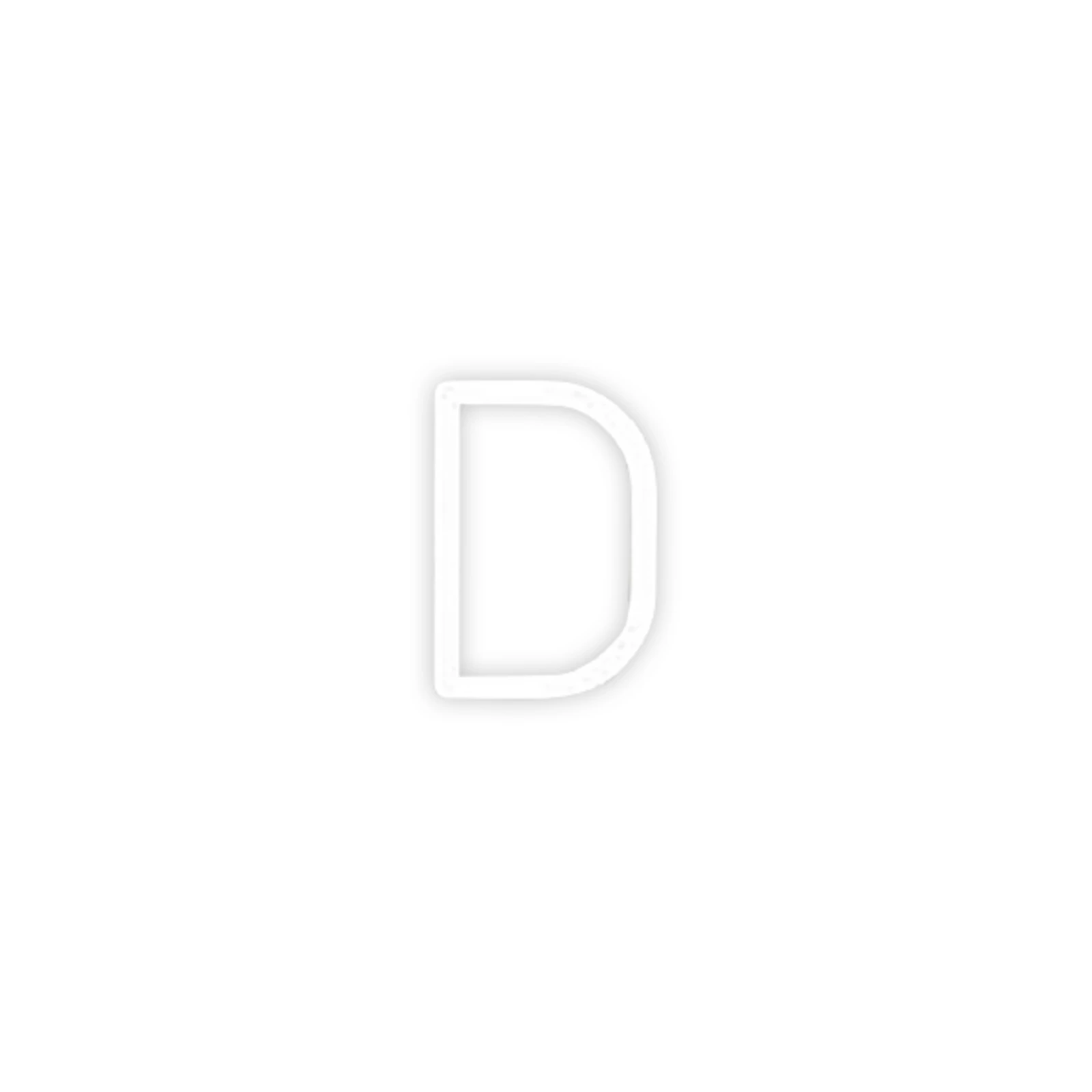Artemide Alphabet of Light Wand Großbuchstabe D