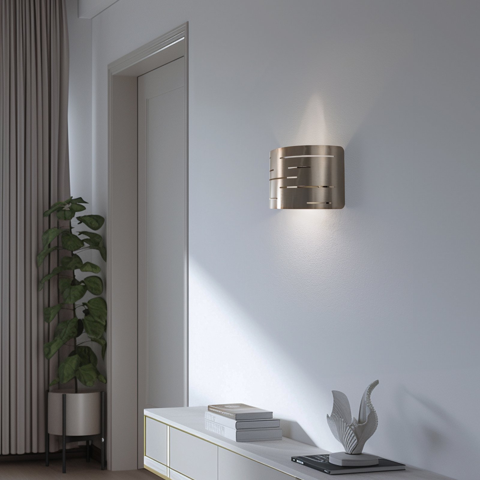 Aplică de perete Oisin, auriu, metal, înălțime 22 cm, E27 Aplică de perete Oisin, auriu, metal, înălțime 22 cm, E27