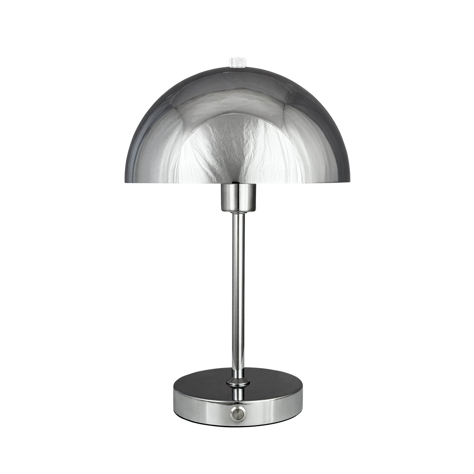 Dyberg Larsen oplaadbare LED tafellamp Stockholm, chroom