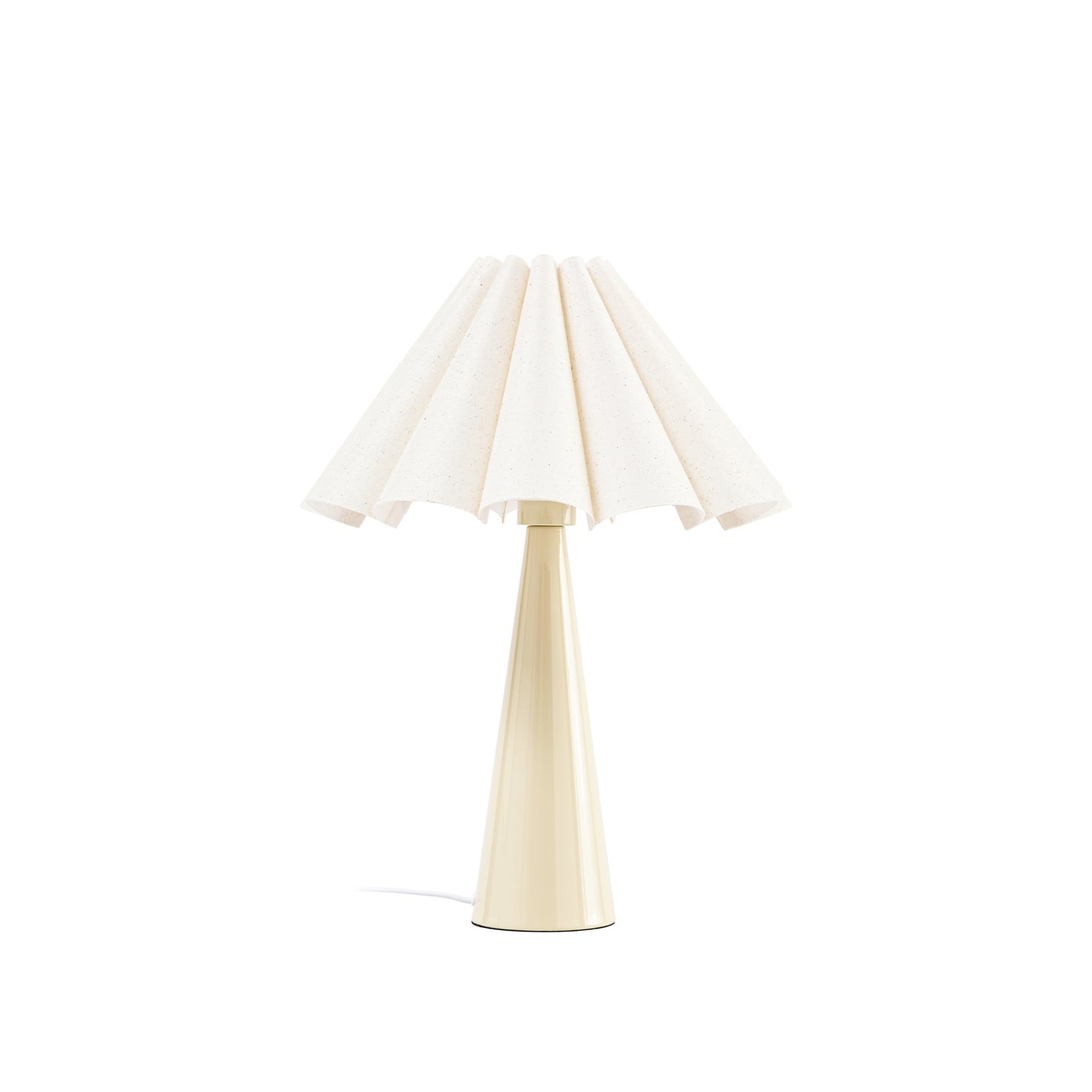 Lindby bordlampe Lotte, beige, 50 cm, metall, tekstil, E27 Lindby bordlampe Lotte, beige, 50 cm, metall, tekstil, E27