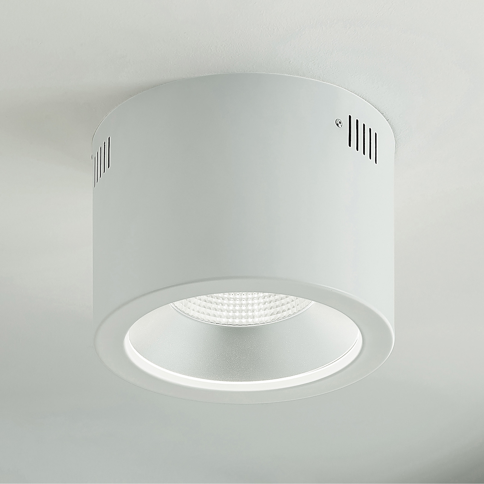 Arcchio Liddy downlight LED, blanco, Ø 23,2 cm