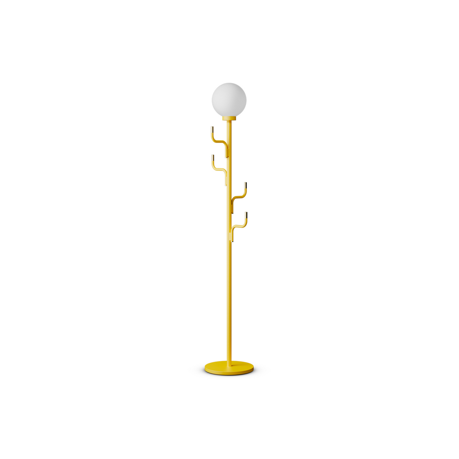 Silhouette Stand 01 gulvlampe, gul, 185 cm – Swedish Ninja