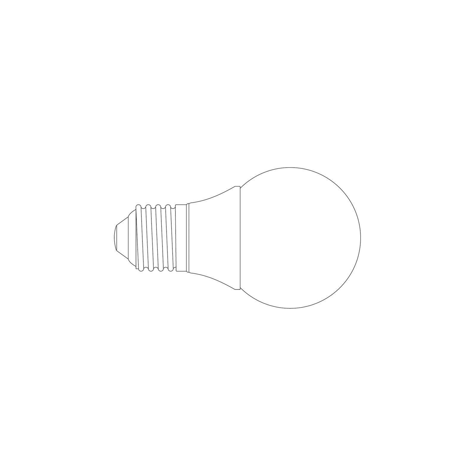 LED lamp, mat, E27, 3 W, 3000 K, 250 lm