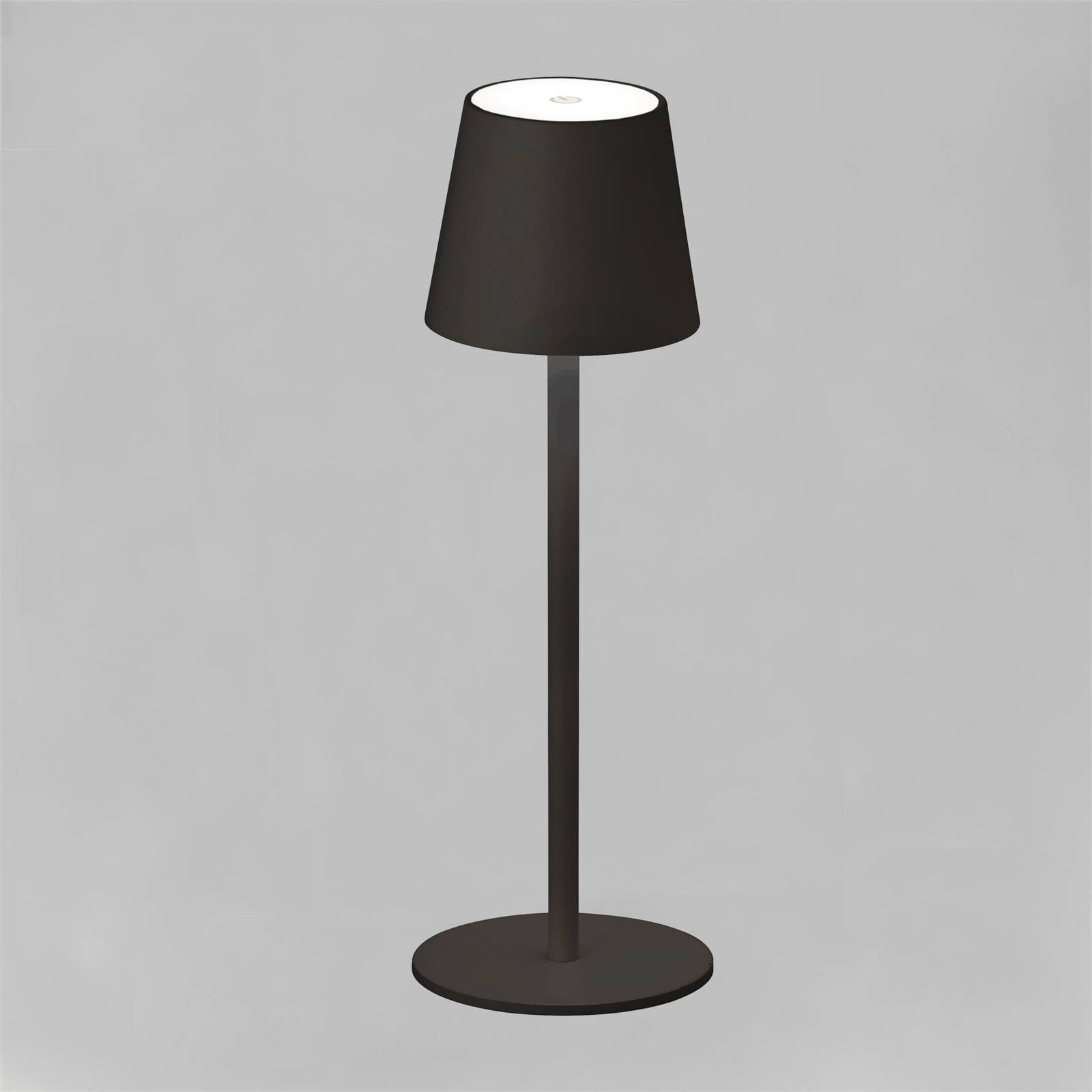 Tropea LED-bordlampe med batteri sandet sort